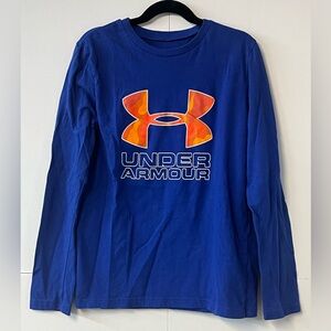 Boys Under Armour Long Sleeved Loose HeatGear Shirt - Size YMD